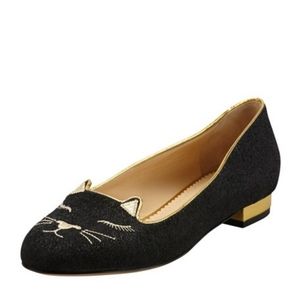 CHARLOTTE OLYMPIA Sleeping Kitty Flats RARE